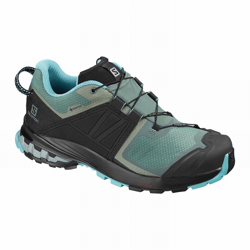 Zapatillas Trail Running Salomon Mujer Verde / Negras - Salomon Argentina XA WILD GORE-TEX ,164382-B